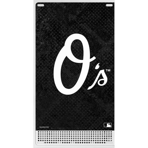 MLB Baltimore Orioles Dark Wash Xbox Series S Console Skin